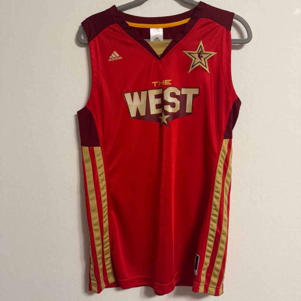 Vintage ADIDAS 2011 WEST All Star Game Red Large Jersey Womens WNBA